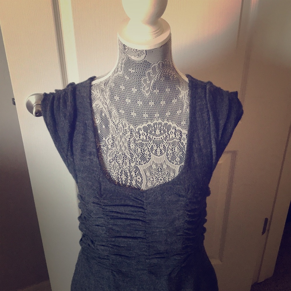 Flattering Grey dress